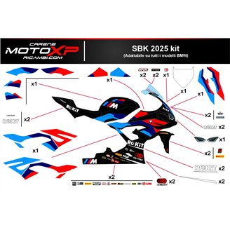 Kit adesivi compatibile con Bmw S 1000RR 2023 - 2024 - MXPKAD18244