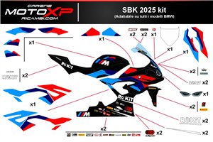 Kit adesivi compatibile con Bmw S 1000RR 2023 - 2024 - MXPKAD18244