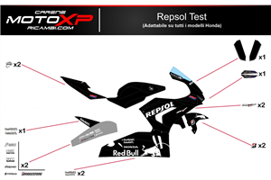Kit adesivi compatibile con Honda Cbr 1000 RR 2020 - 2022 -  MXPKAD14595