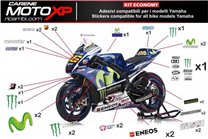 Kit adesivi compatibile con Yamaha R6 2017 - 2022 - MXPKAD11372