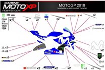 Kit adesivi compatibile con Yamaha R6 2017 - 2022 - MXPKAD11413