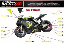 Kit adesivi compatibile con Yamaha R6 2017 - 2022 - MXPKAD11405