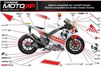Kit adesivi compatibile con Yamaha R6 2017 - 2022 - MXPKAD11415