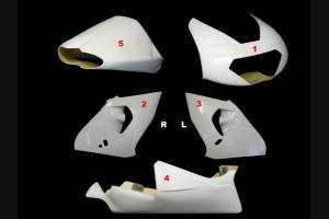 carenado Aprilia RSV 1000 1998 - 2000  sin guardabarros street - MXPCRD3597